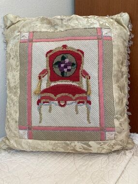 French Country Decorative Pillow Cottagecore Chair Accent